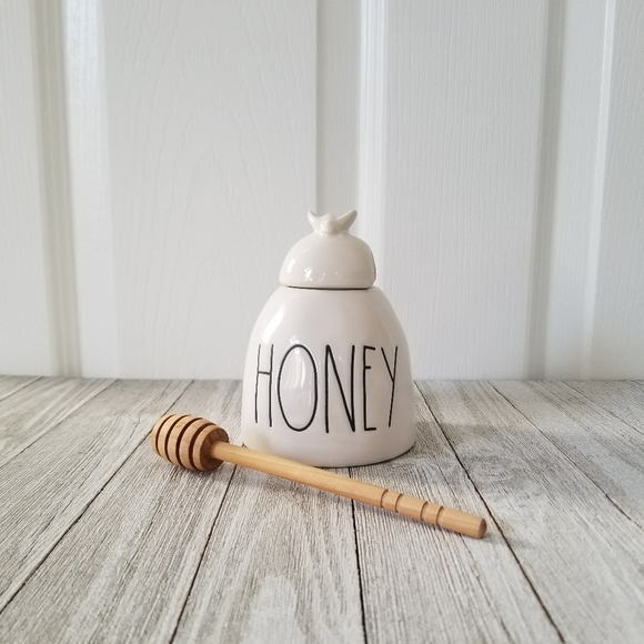 Rae Dunn HONEY Honey Pot - Picture 1 of 7